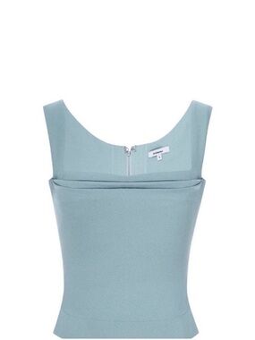 Miaou Imogene Blue Corset Top